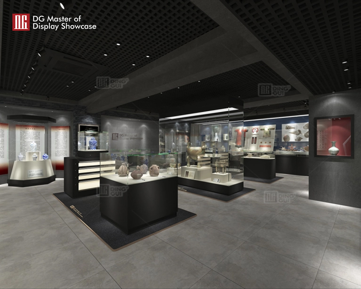 Custom portable museum display cases with custom services Manufacturer | DG Display Showcase 9