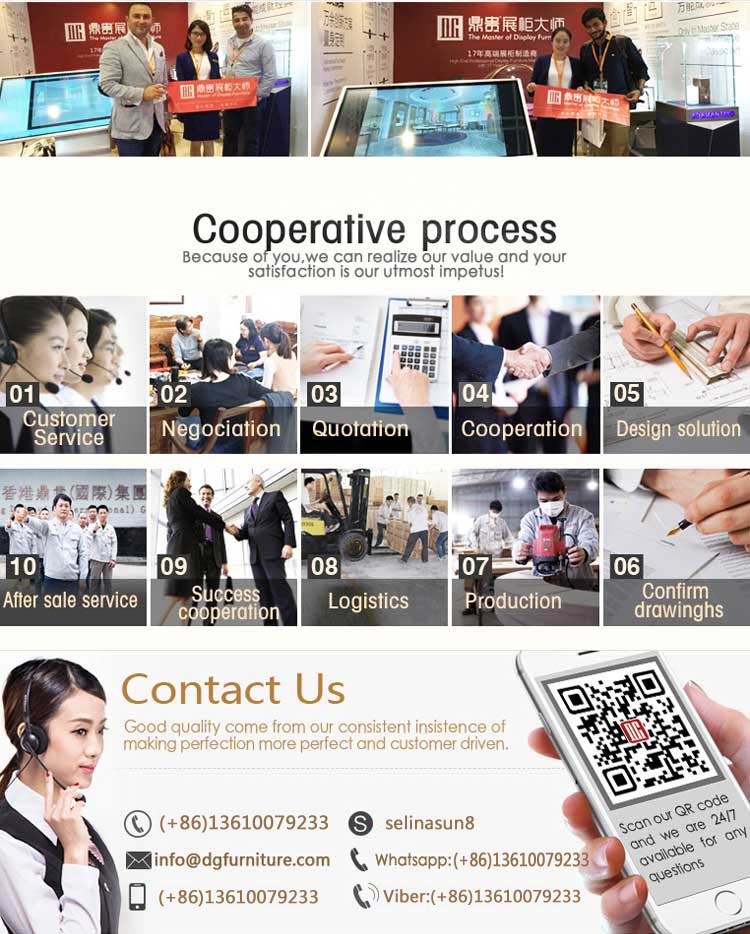 DG Showcase Luxury Optical Display Showcase White Wooden Sunglass Manufacturer 26