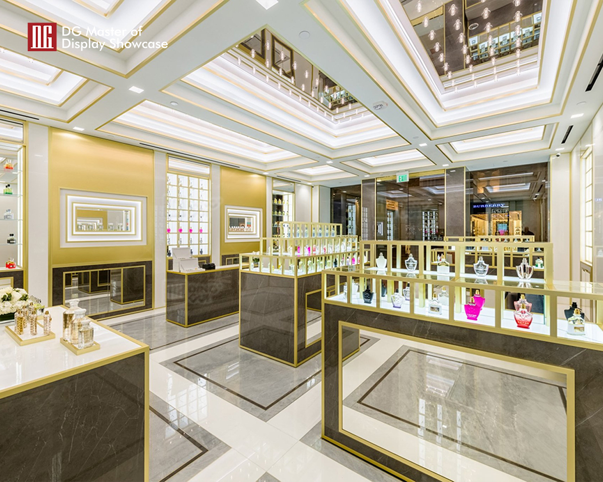 DG Showcase High End Quality Perfume Display Cabinet Furniture Unique Design 9