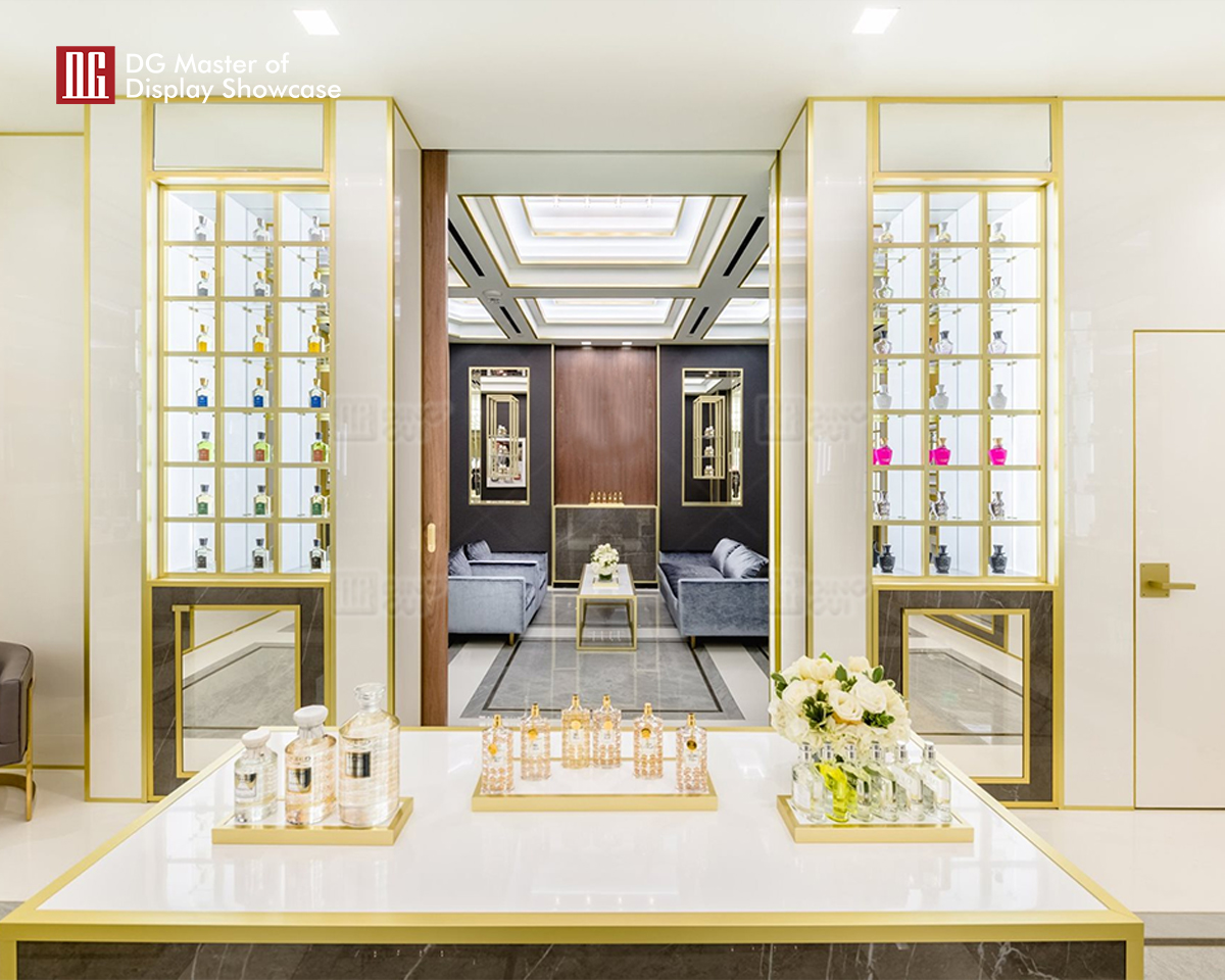 DG Showcase High End Quality Perfume Display Cabinet Furniture Unique Design 8