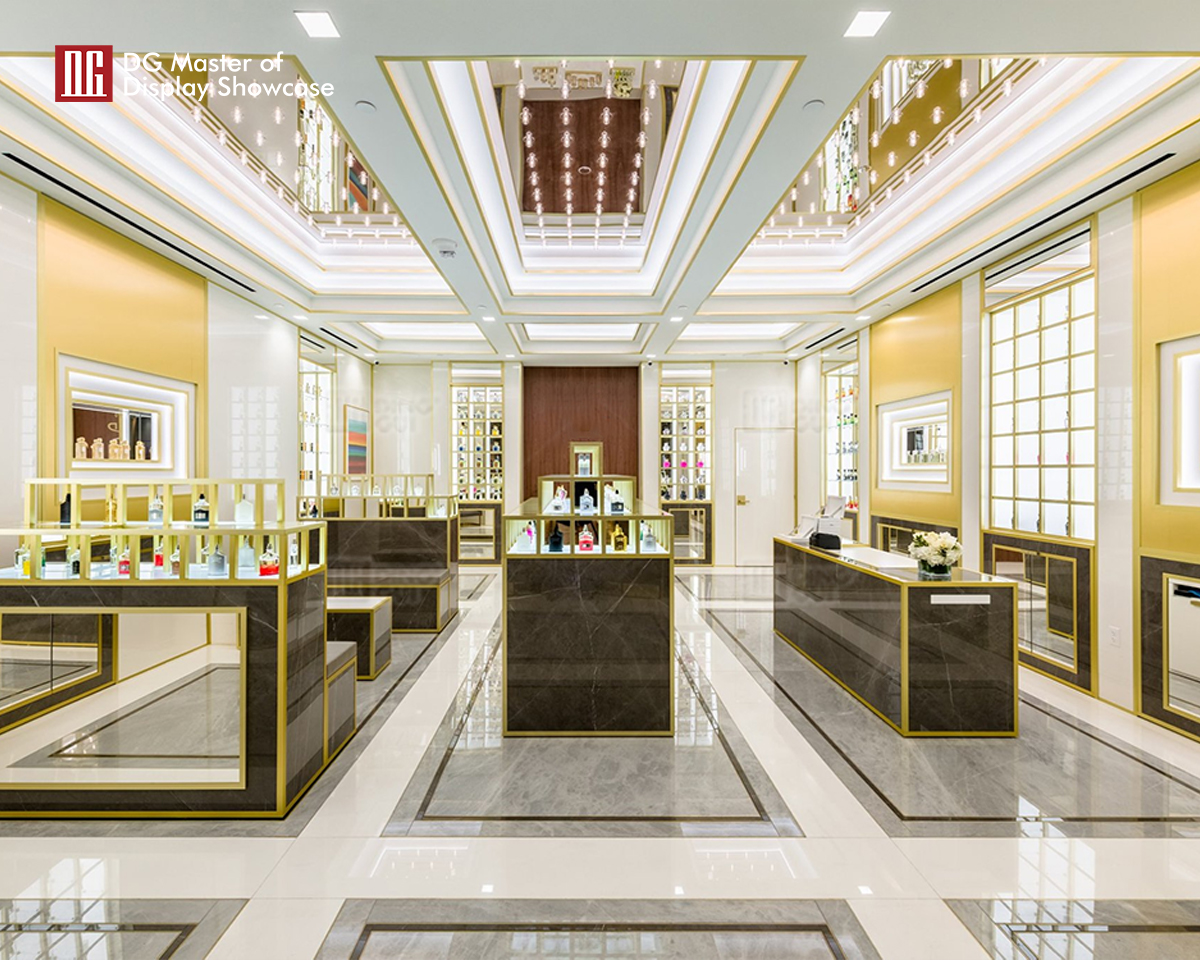 DG Showcase High End Quality Perfume Display Cabinet Furniture Unique Design 6