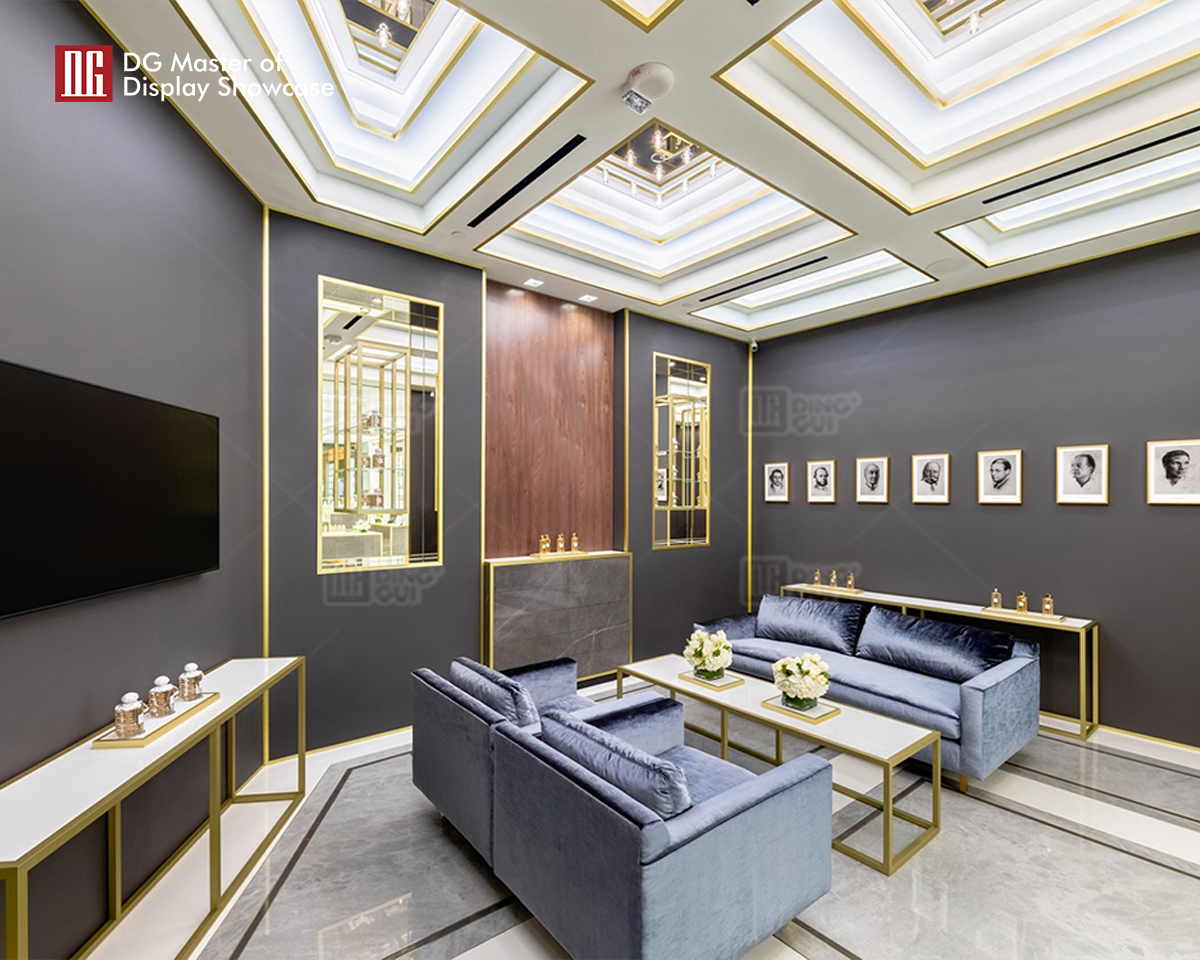 DG Showcase High End Quality Perfume Display Cabinet Furniture Unique Design 10