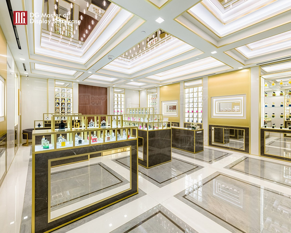 DG Showcase High End Quality Perfume Display Cabinet Furniture Unique Design 7