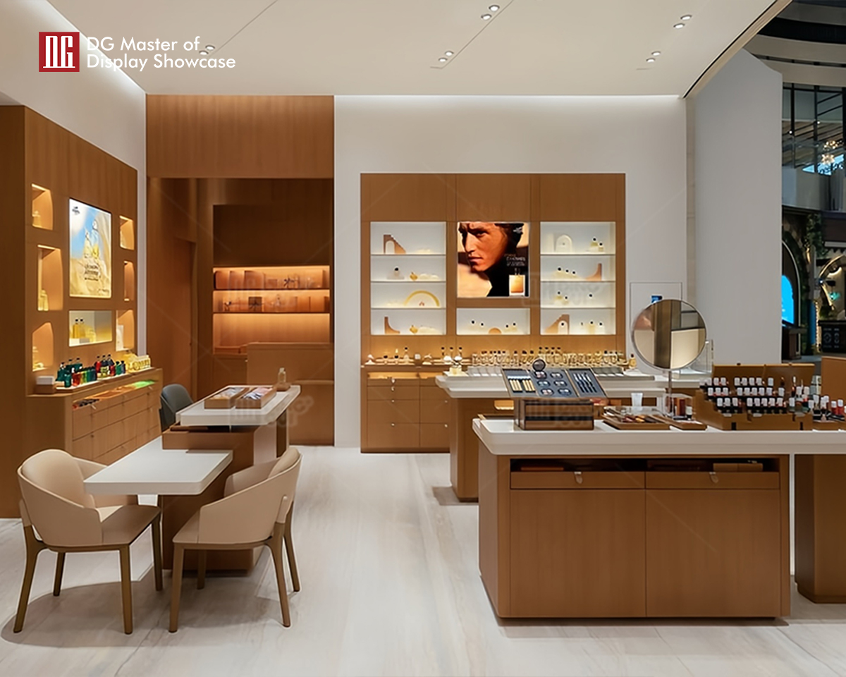 DG Showcase Custom Perfume Display Cabinets In Shopping Mall 8