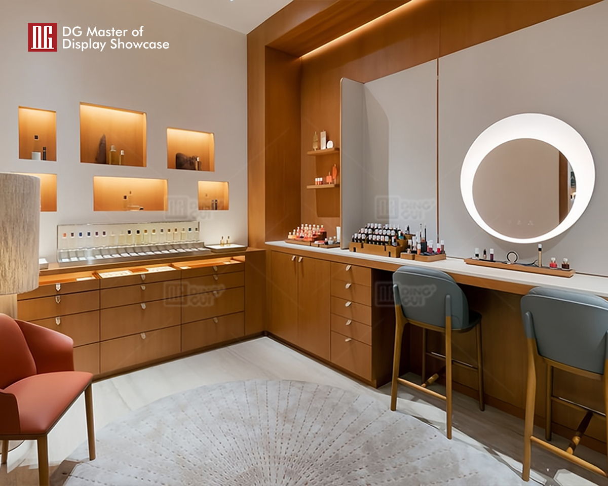 DG Showcase Custom Perfume Display Cabinets In Shopping Mall 10