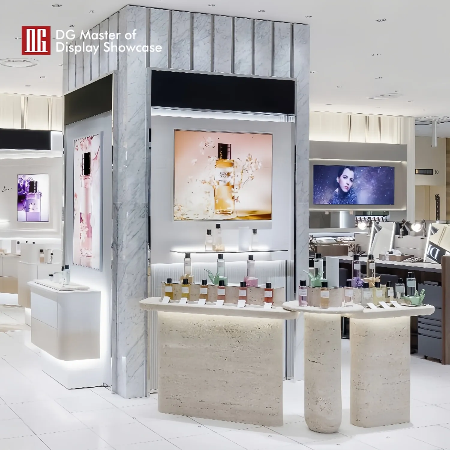 Custom Perfume Kiosk Suppliers design solution Manufacturer | DG Display Showcase 2
