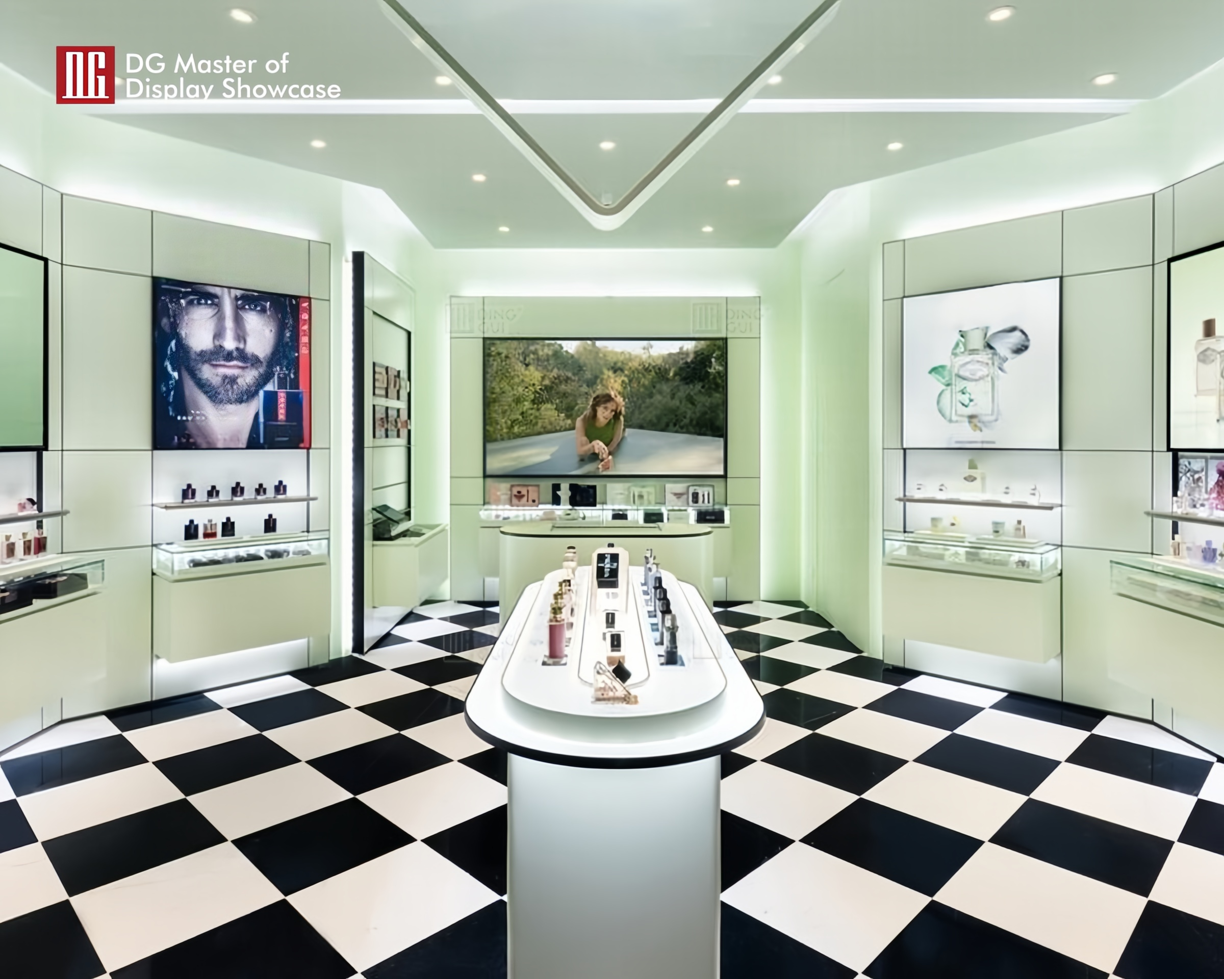 DG Showcase Perfume Display Showcase Design Manufacturer 6