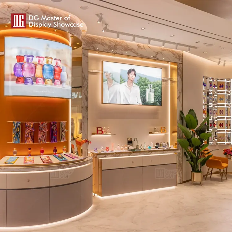 Luxurious Perfume Showcase Factory: High-End, Organized Design 2