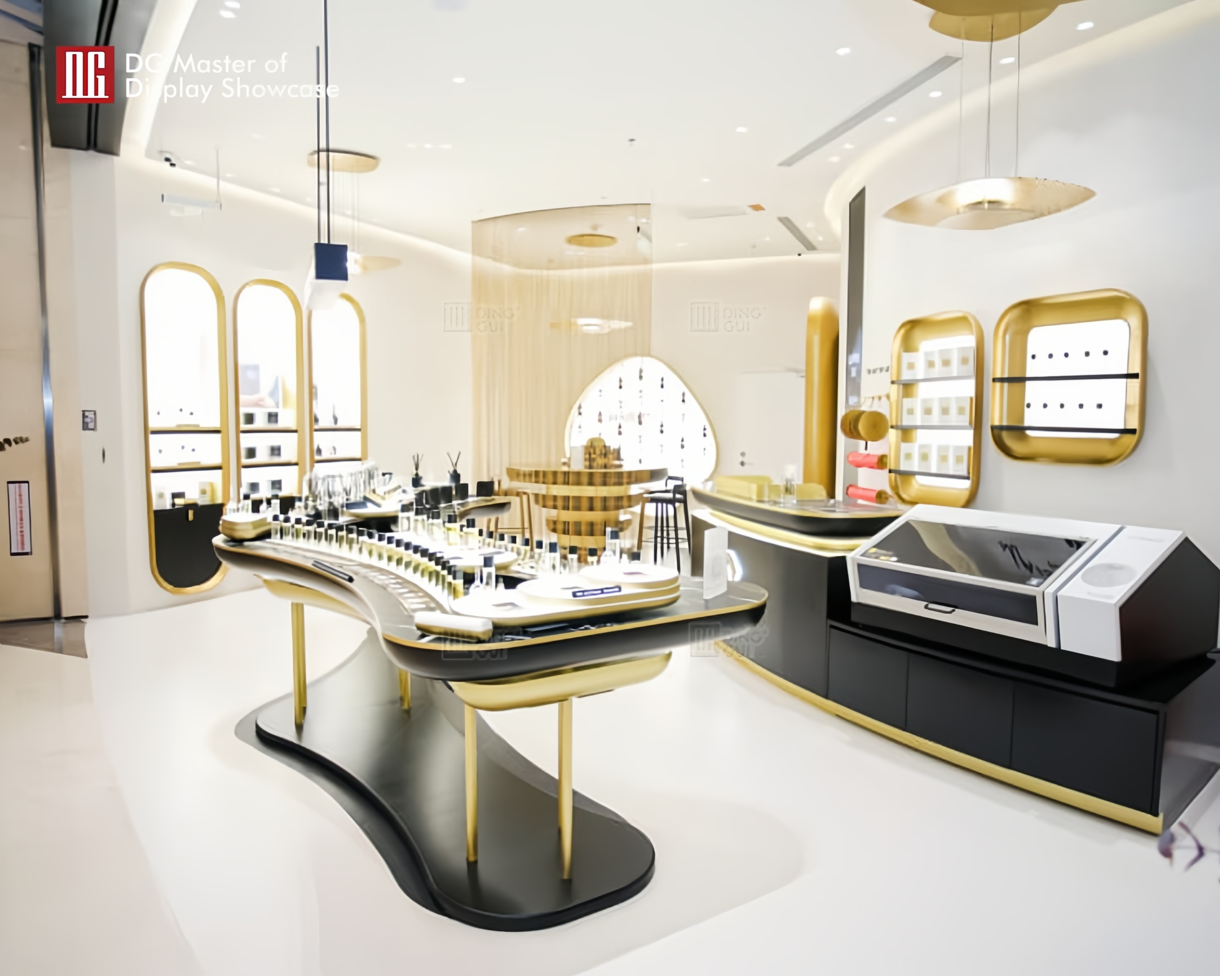 Custom fragrance counters design solution Manufacturer | DG Display Showcase 9