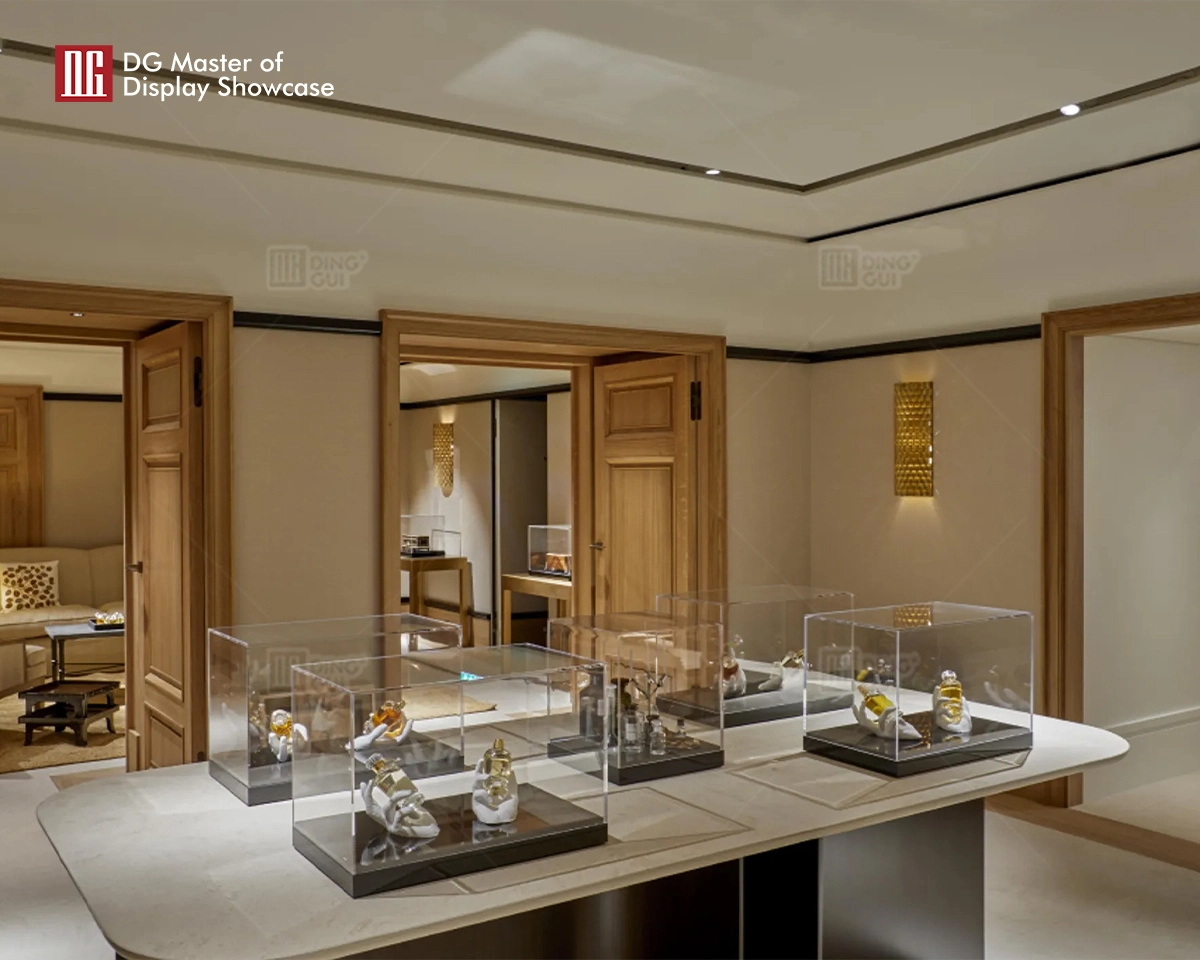 DG Showcase υψηλής ποιότητας ξύλινος κατασκευαστής βιτρίνας αρωμάτων για εμπορικά κέντρα 1