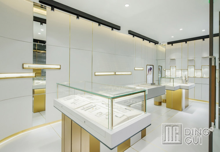 DG Showcase Luxusný jedinečný klenotnícky obchod predstavuje vysoko kvalitný interiérový dizajn 5