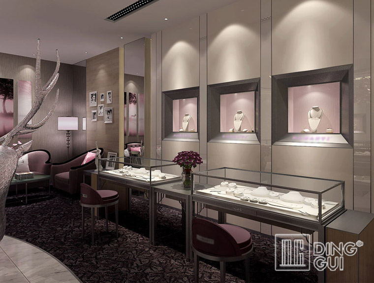 DG Showcase commercial jewelry display cabinet showcase factory direct sale 5