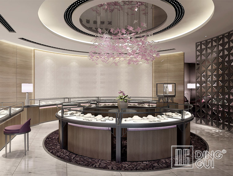 DG Showcase commercial jewelry display cabinet showcase factory direct sale 4