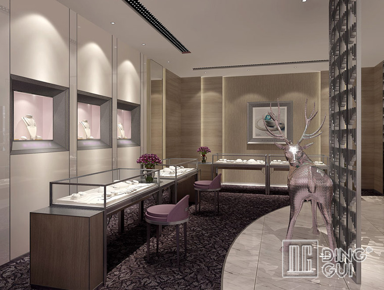 DG Showcase Hot sale modern jewelry display showcase luxury cabinet manufacturer 5