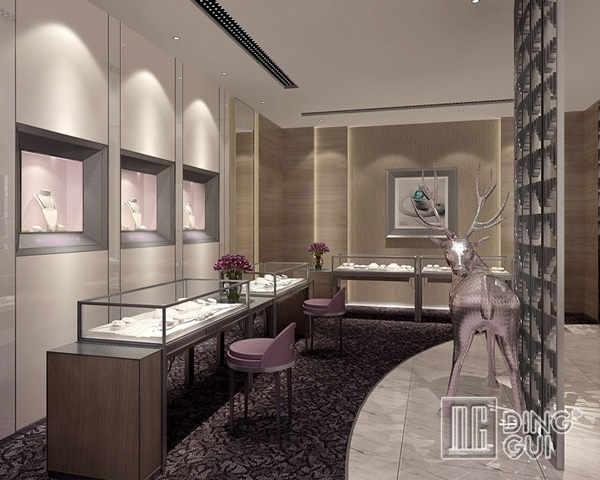 DG Showcase Hot sale modern jewelry display showcase luxury cabinet manufacturer 1