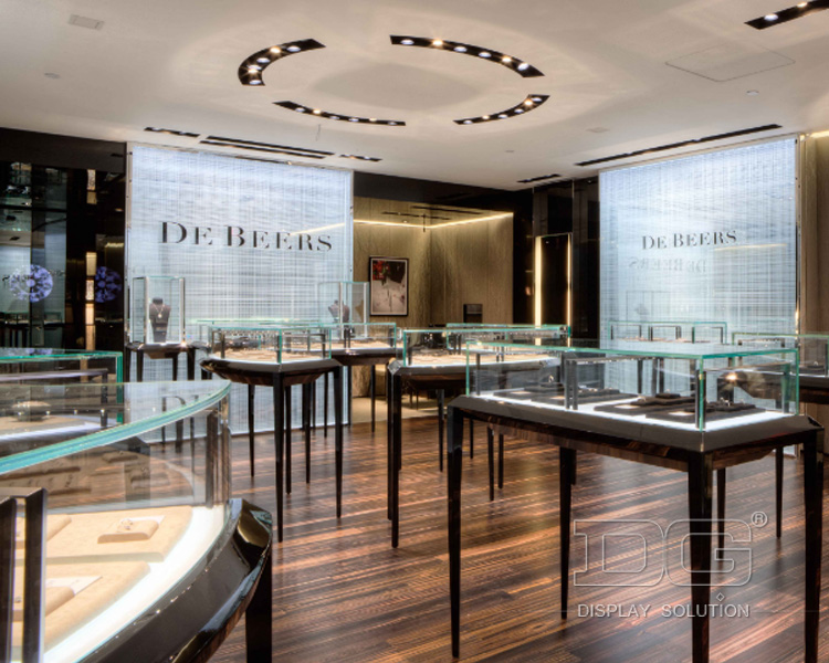 Clear Glass Jewelry Display Case