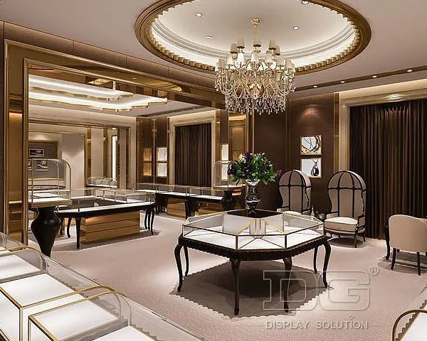 DG Showcase Attractive Jewelry Store Display Marangyang Shop Counter Elegant Design 1