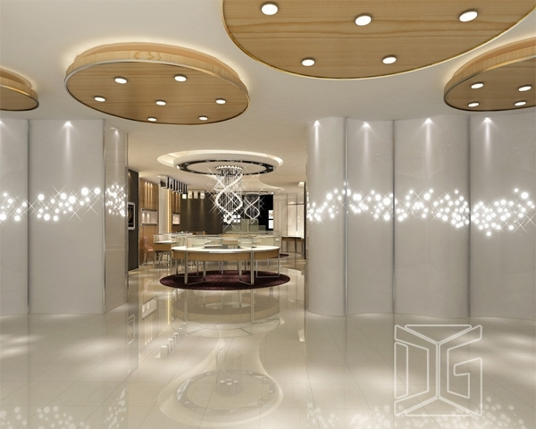 DG Showcase Υψηλής Ποιότητας Κοσμήματα Βιτρίνα Πολυτελές Κατάστημα Διακόσμησης 1