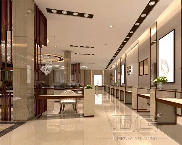 Έκθεση πολυτελείας καταστήματος κοσμημάτων υψηλής ποιότητας DG Showcase 1