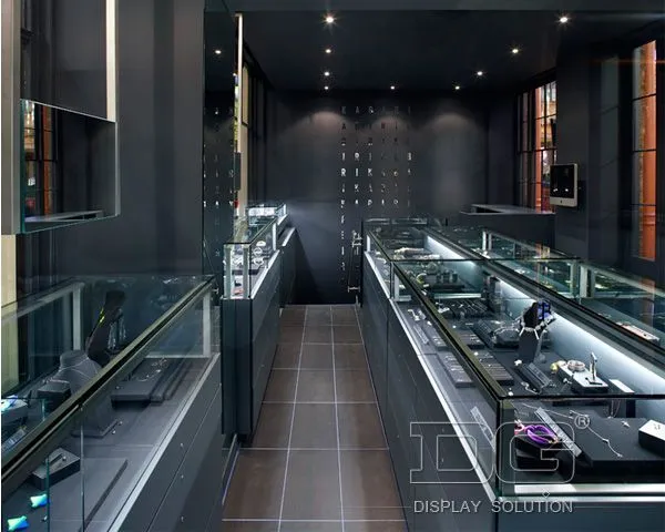 DG Showcase elegant jewelry display cabinet exquisite jewellery showcase manufacturer 1