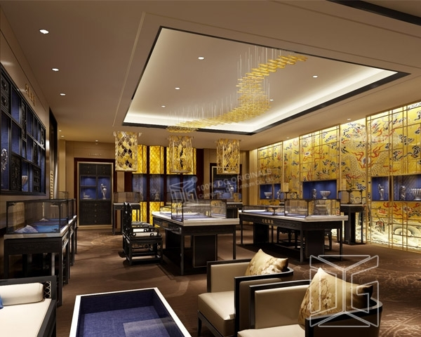 DG Showcase Vintage Glass Jewellery Showcase Jewelry Display Cabinet Design Manufacturer 1