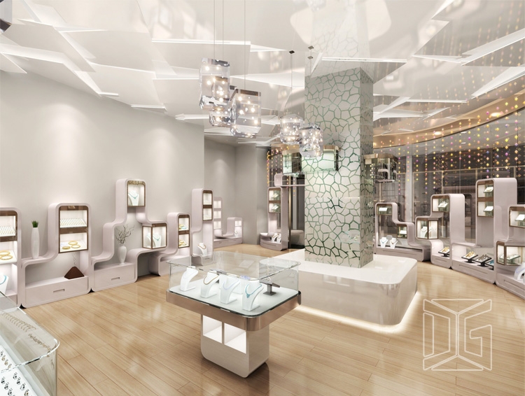 Custom glass jewelry display cases wholesale with custom services Manufacturer | DG Display Showcase 3