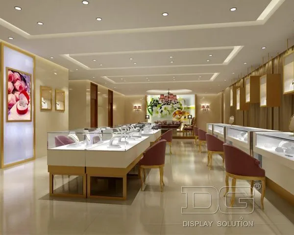 DG Showcase Luxury Jewelry Showcase Attractive Jewellery Showrooms Interior Designs 1