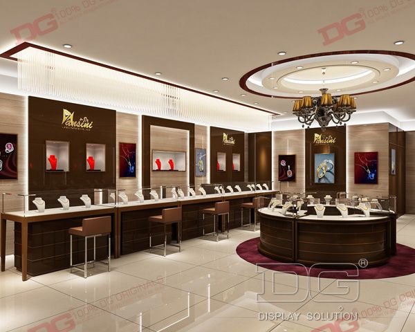 DG Showcase High Quality Custom Jewelry Store Showcase Company From China