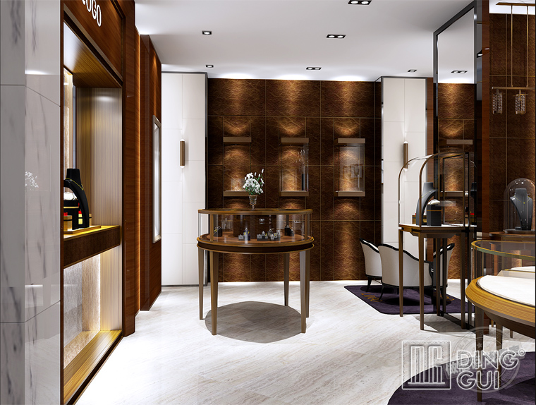 DG Showcase Jewelry Shop Showcases Glass Jewelry Furniture With Led Lights 6