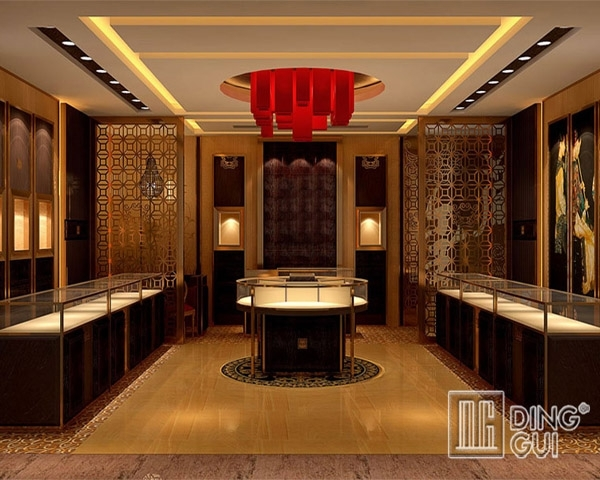 DG Showcase Newest impressive unique jewelry display case with led light 1