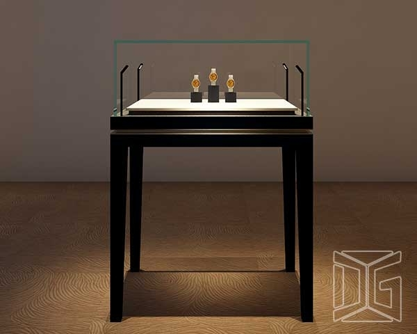 DG Showcase Fashion Jewellery Display Showcase Black Vision Jewelry Cabinet 1