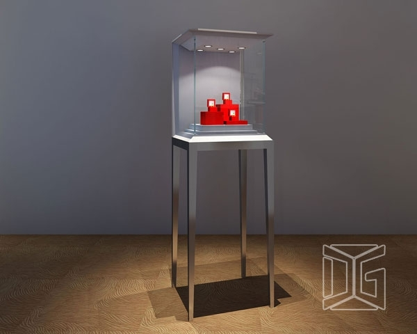 DG Showcase Luxury Jewelry Dislay Cabinet Metal Jewellery Showcase Factory 1