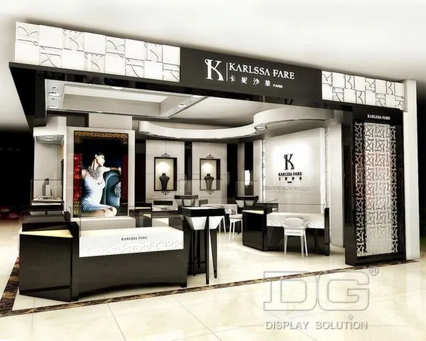 DG Showcase Marangyang Glass Alahas Display Furniture Showcase Makabagong Disenyo 1