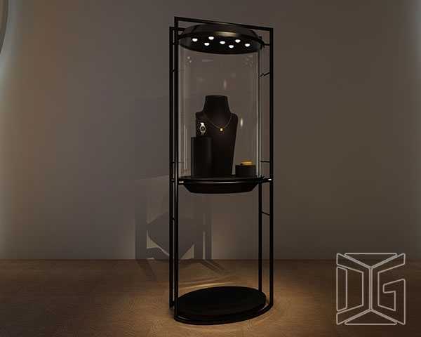 DG Showcase Luksus Mode Smykke Display Showcase Roterende Bordplade Design 1