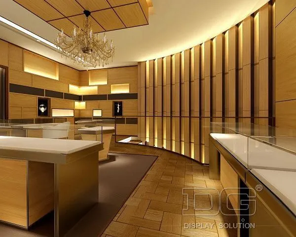 DG Showcase Jewelry Showcase Tempered Glass Jewellery Display Cabinets Shop Design 1