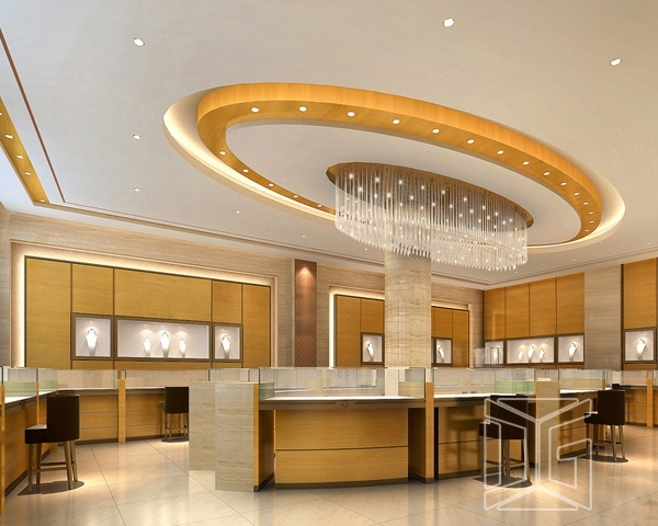 Κατασκευαστής πάγκων καταστημάτων βιτρίνας πολυτελείας DG Showcase 1