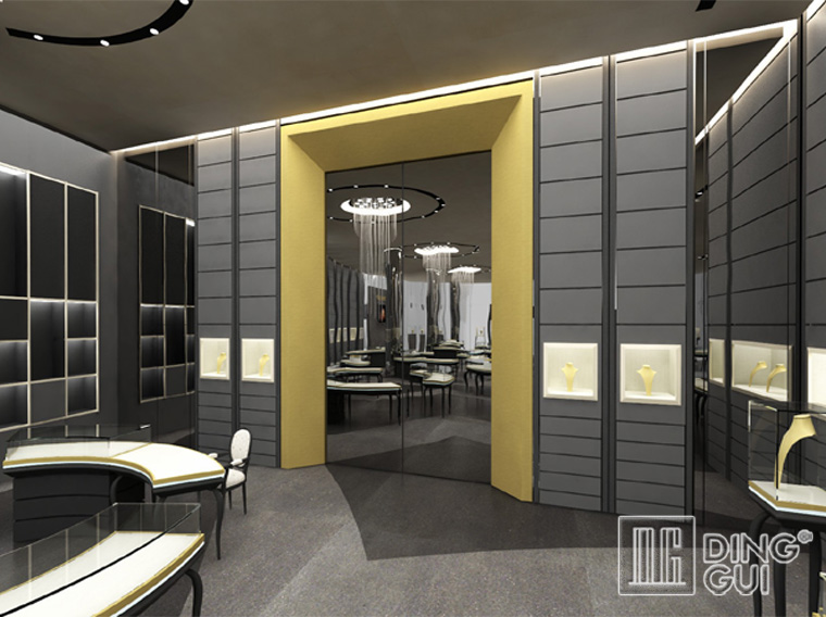 DG Showcase commercial jewelry glass countertop display case stainless steel 6