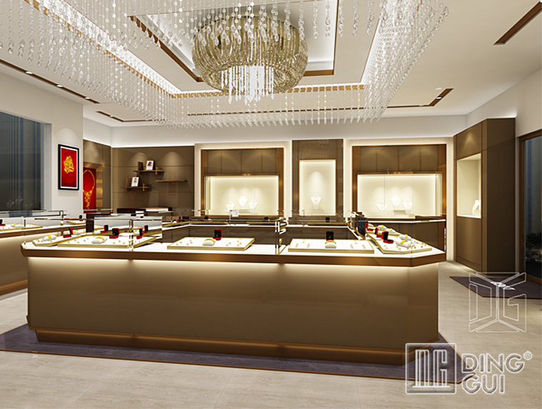 DG Showcase Brugerdefineret smykkebutik i høj kvalitet til skrankeudstilling, indretningsdesign 6