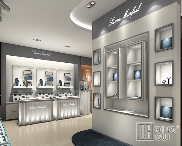 DG Showcase High End Luxury Jewelry Store Display Cabinet Modern Furniture 1