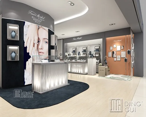 bepoke showcase glass display case for jewelry | DG Display Showcase 2