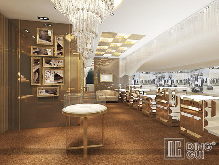 DG Showcase κομψό γυάλινο ντουλάπι βιτρίνας κοσμημάτων επαγγελματικού σχεδιασμού προς πώληση 6