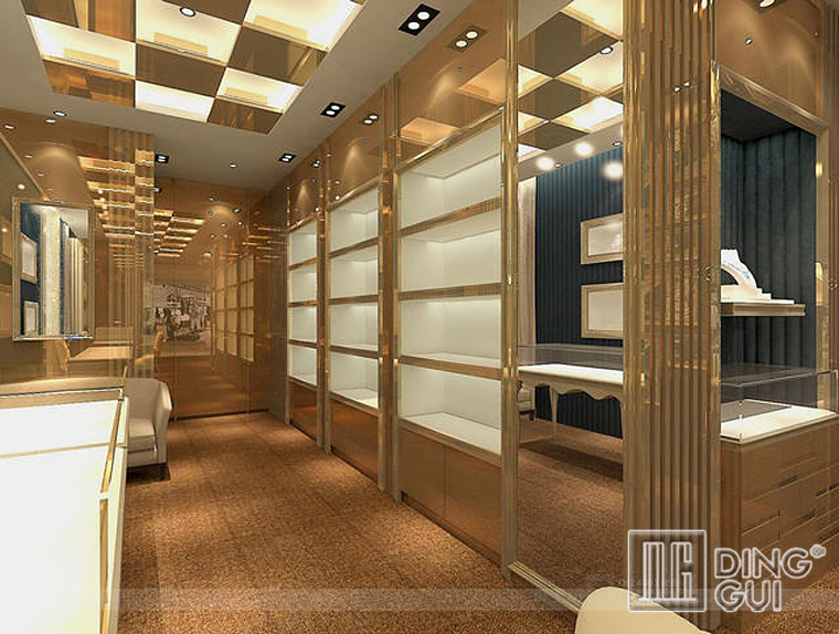 DG Showcase κομψό γυάλινο ντουλάπι βιτρίνας κοσμημάτων επαγγελματικού σχεδιασμού προς πώληση 5