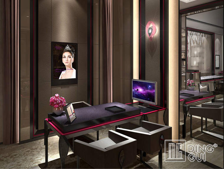 DG Showcase Moderne smykkedisplay luksusskabe tilpasset detailhandel 4