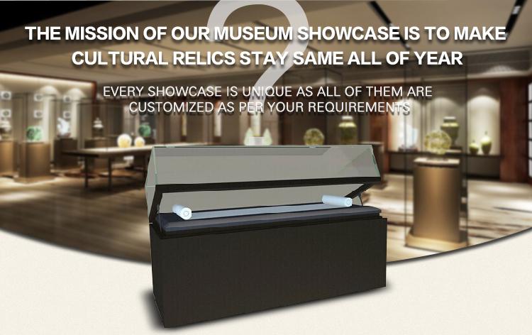 DG Showcase Custom Museum Exhibit Case Antique Display Showcase Attractive Design 7