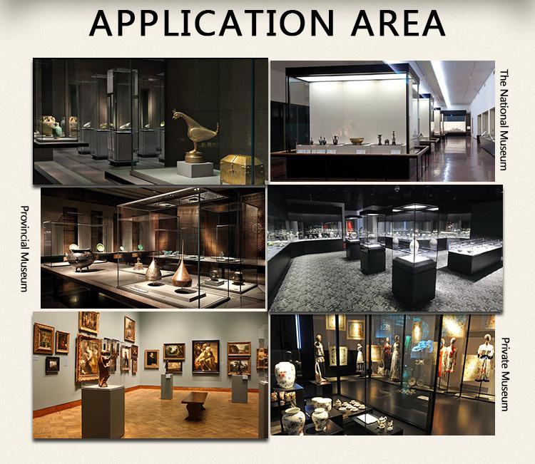 DG Showcase Custom Museum Exhibit Case Antique Display Showcase Attractive Design 12