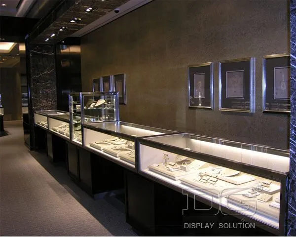 DG Showcase Customized Jewellery Shop Counter Showcase Tempered Glass Counter For Sale 1