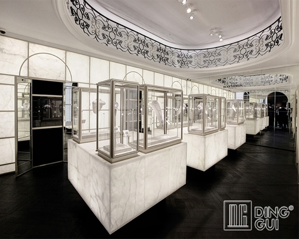 DG Showcase custom glass display case for jewelry store decoration 1