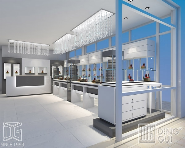 DG Showcase moderne stil smykkebutik display showcase interiørdesign 1