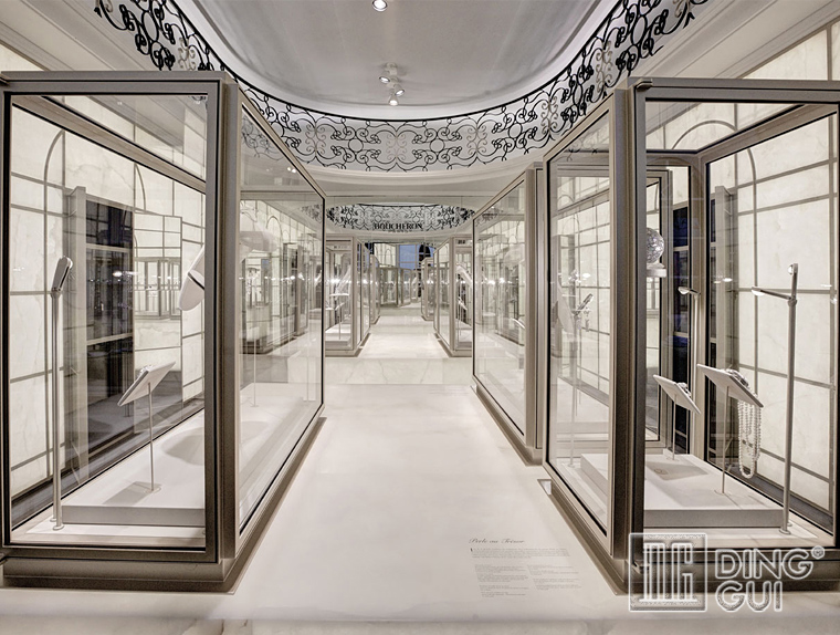 DG Showcase custom glass display case for jewelry store decoration 5