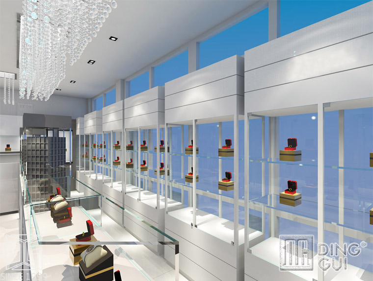 DG Showcase moderne stil smykkebutik display showcase interiørdesign 6